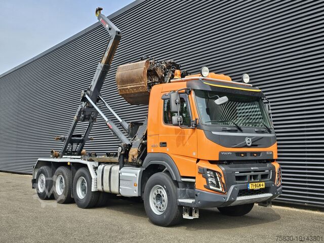 Hakenarmsystem Volvo FMX 460 8x4-4 / HIAB Z CRANE + HOOKLIFT