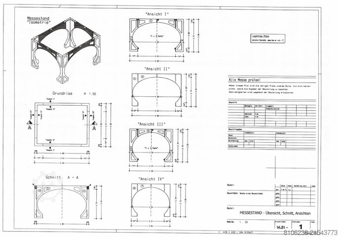 Beursstand van roestvrij staal IMW - Wolfgang Müller MesseStand