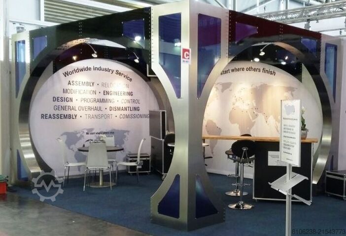 Beursstand van roestvrij staal IMW - Wolfgang Müller MesseStand