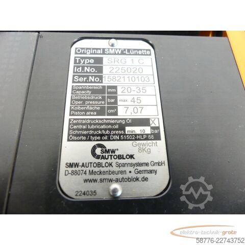 Componente SMW Autoblok SRG 1 C Schleiflünette ID 225020 SN 1582110103