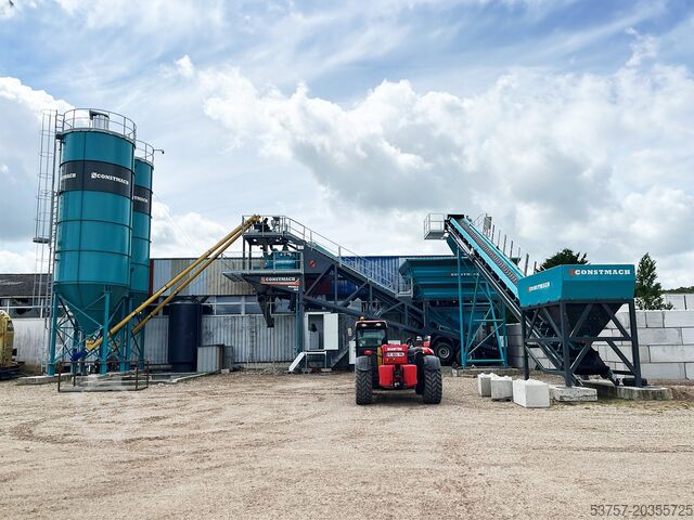 Planta de hormigón / central de hormigón CONSTMACH Mobile Concrete Batching Plant 60 m3/h Mobile Concrete Batching Plant