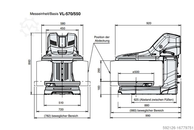 3D-koordinatmålemaskine Keyence VL-570