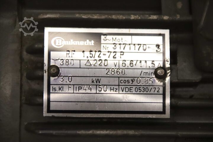 Motore elettrico 3 kW 2860 giri/min Bauknecht RF 1.5/2-72 P