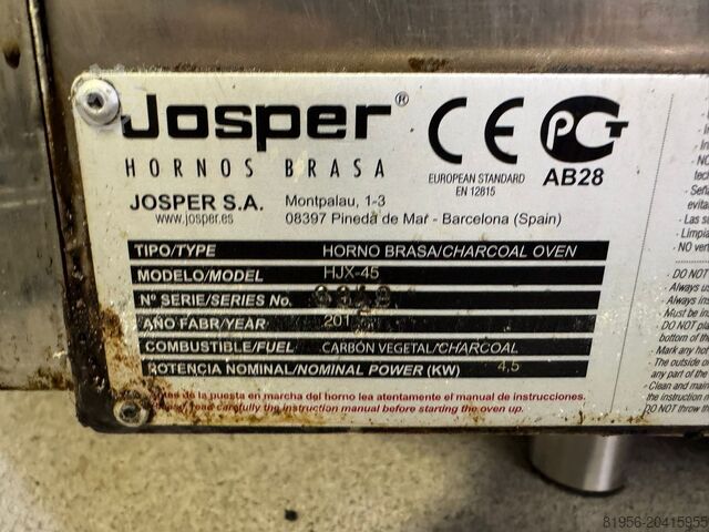 Houtskoolgill Josper HJX-45