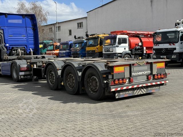 Swap body semitrailer BROSHUIS MFCC-HD Wechsel Containerchassis Ausziehbar ADR