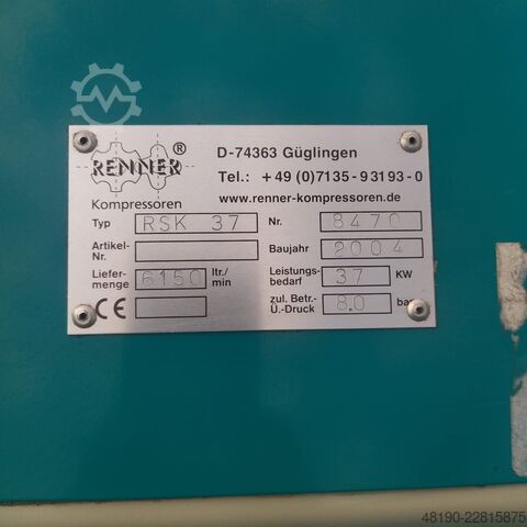 Compressore a vite Renner RSK37