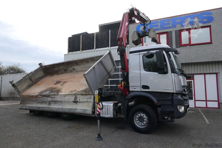 3-sidig tipp Mercedes-Benz Arocs 3643 | 8X4 Tridem | 3 Side Tipper | Fassi...