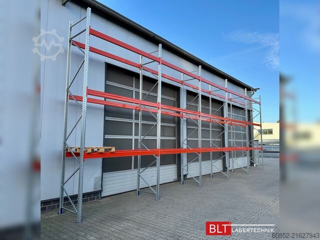 Heavy-duty shelf ca. 100,16 lfm. Palettenregale H: 550cm Fachlast : 3000 kg , 432 Palettenplätze