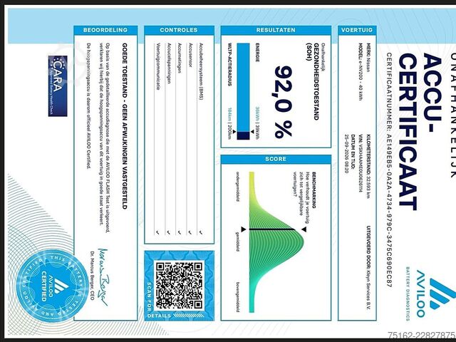 Bestelauto NISSAN E-NV200 ac aut wltp 200 kms