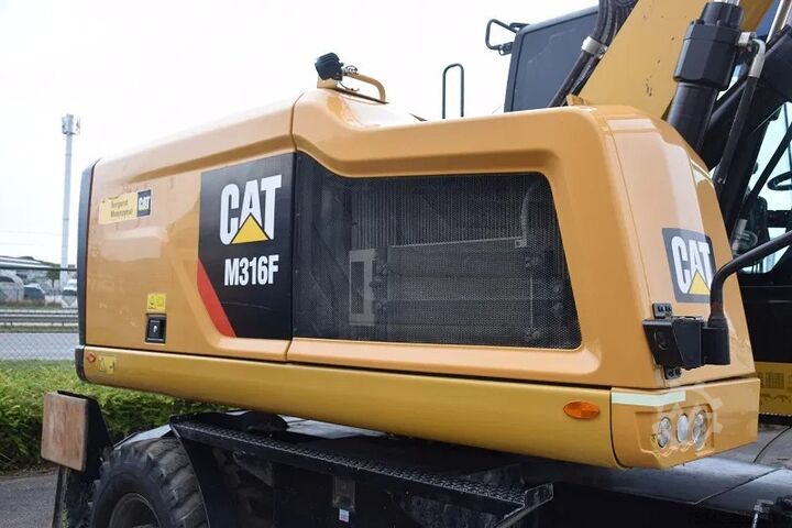 Mobiele graafmachine Caterpillar M316F - mobile excavator - Tilrotator Engcon