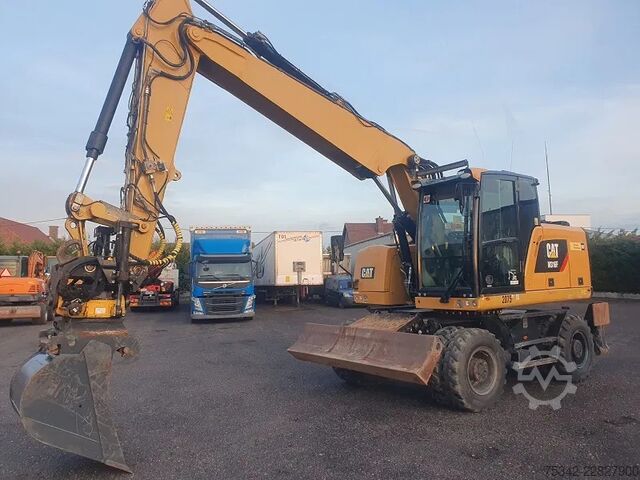 Mobiele graafmachine Caterpillar M316F - mobile excavator - Tilrotator Engcon