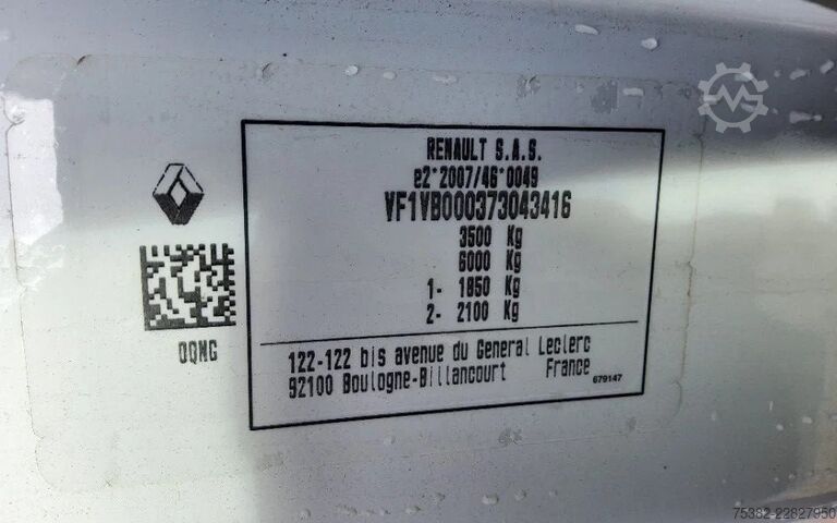 Kufr Renault MASTER 165.35 - V-38-NBT -  LAADBAK-LAADKLEP - ...