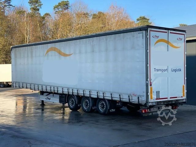 Nyitott ponyvás félpótkocsi FLIEGL SDS Mega mit Edscha & Liftachse