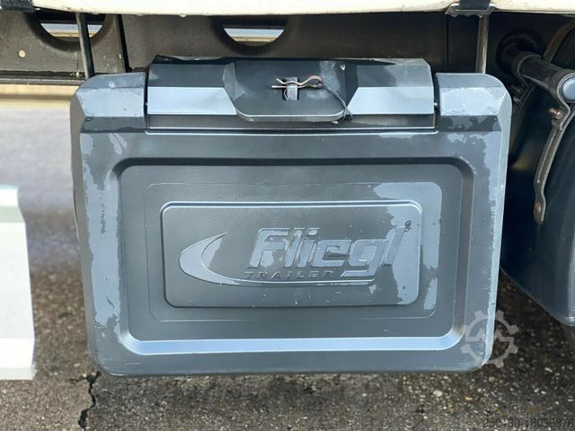 Nyitott ponyvás félpótkocsi FLIEGL SDS Mega mit Edscha & Liftachse