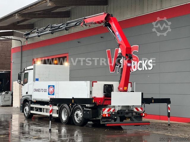 Vrachtauto met open laadbak MERCEDES-BENZ Actros 2545 6x2 Lift-Lenk + HMF2320 Ladekran