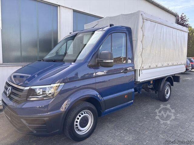 Transporter con pianale e telone VW Crafter 35 Plane*Klima*29Tkm*1.Hand*Top