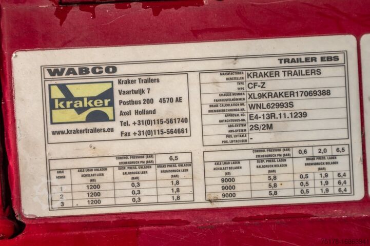 Schubboden KRAKER WALKING FLOOR CF 200-92 m3