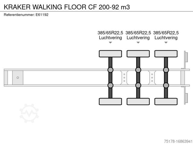 Schubboden KRAKER WALKING FLOOR CF 200-92 m3