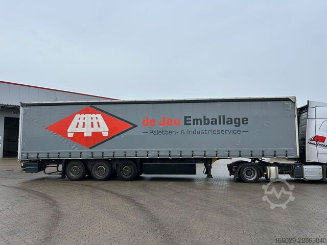 Semirimorchio con telone SCHMITZ CARGOBULL SCS 24/L-13 Schiebeplanen Auflieger
