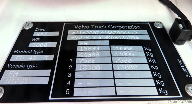 Standard-SZM Volvo FH 460 BB-560-J NL truck, LNG,,  FRIGO