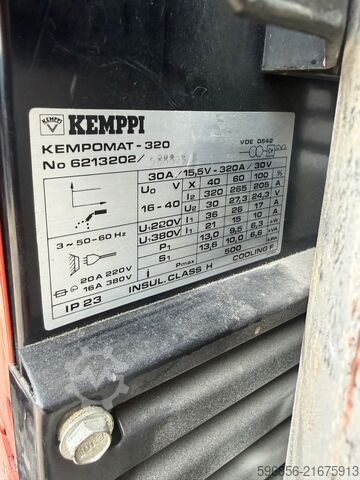 MIG/MAG KEMPPI KEMPOMAT 320 MIG/MAG KEMPPI KEMPOMAT 320 MIG/MAG KEMPPI KEMPOMAT 320