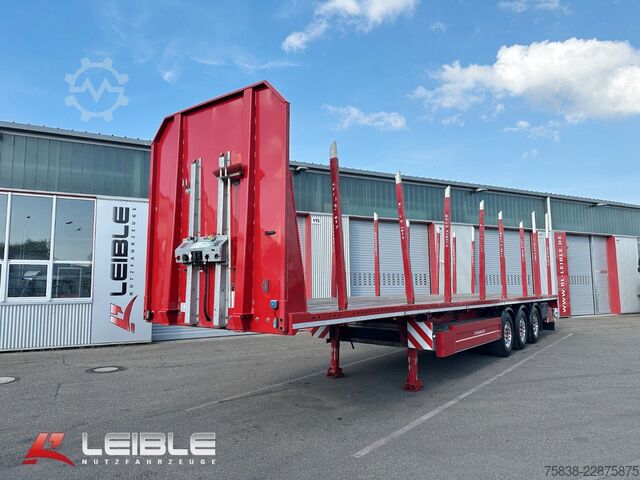 Werkplatform oplegger SCHWARZMÜLLER S1*Holzrungen & Plattform*Liftachse*SAF-Achsen*