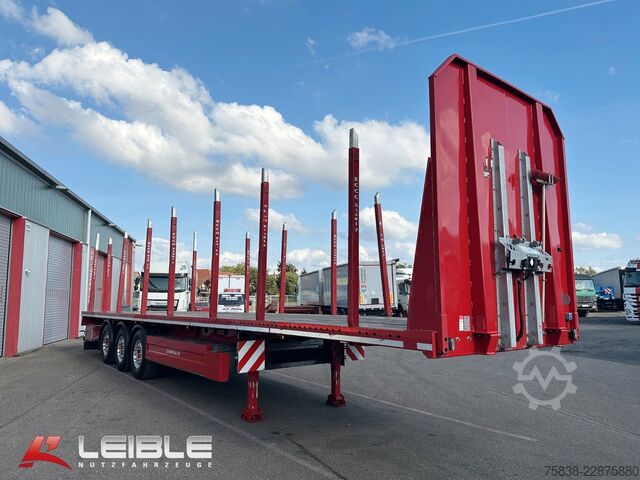 Remorque semi-ouverte SCHWARZMÜLLER S1*Holzrungen & Plattform*Liftachse*SAF-Achsen*