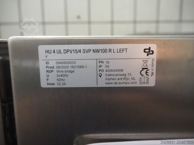 Pump unit / Hydraulic pumps DP Pumps HU 4 UL DPV15/4 SVP NW100 R L LEFT