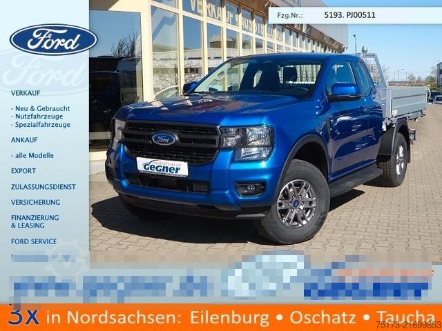 Wywrotka dostawcza FORD Ranger 2.0 XLT ExtraKab 4x4 WiPa AHK 3-S.-Kipper