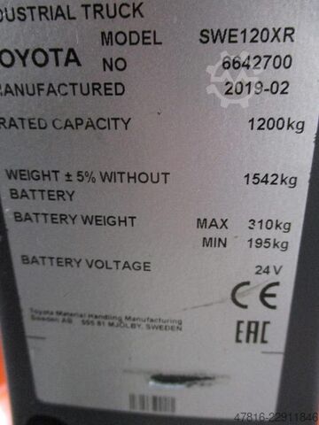  TOYOTA SWE120XR