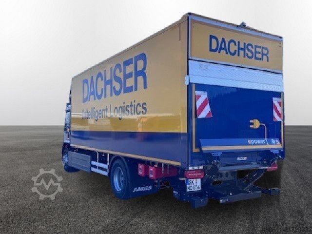 Dobozos teherautó DAF XB190 FA Electric, 18t Plywood Koffer, LBW,