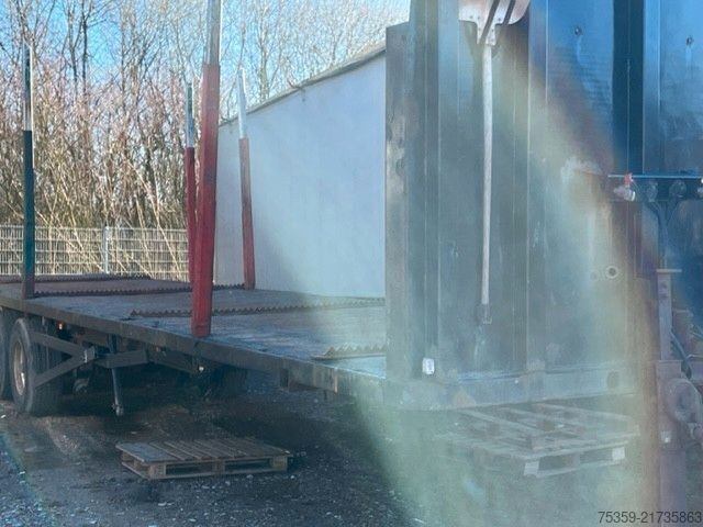 Auflieger mit Arbeitsbühne KOTSCHENREUTHER Plateau mit Holzrungen