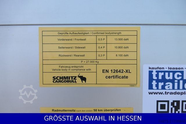 Åben sættevogn med presenning SCHMITZ CARGOBULL Mega Varios 3,05m Innen neue Plane ¤395.-mt