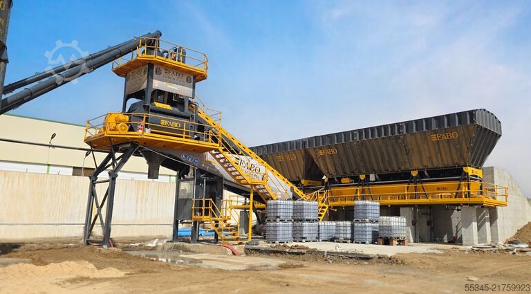 Postrojenje za mešanje betona / betonska baza FABO Concrete Batching Plant 120 m3 Compact Concrete Batching Plant