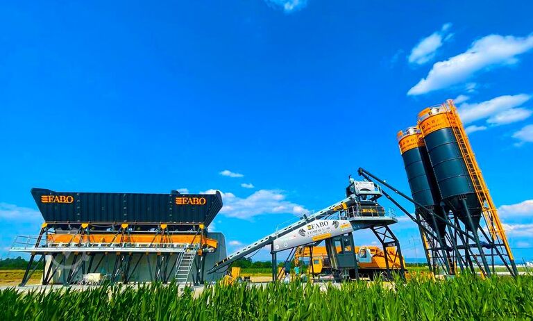 Postrojenje za mešanje betona / betonska baza FABO Concrete Batching Plant 60 M3/H Compact Concrete Batching Plant