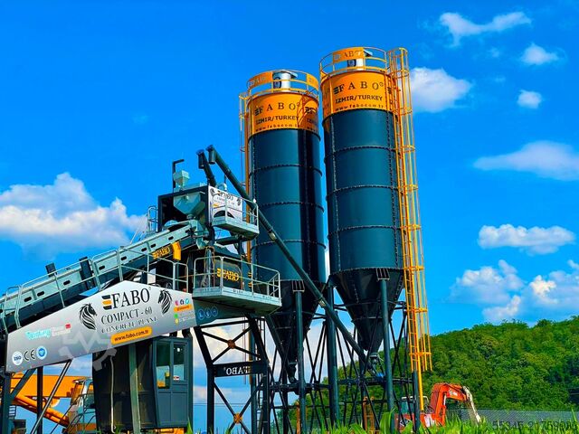 Postrojenje za mešanje betona / betonska baza FABO Concrete Batching Plant 60 M3/H Compact Concrete Batching Plant