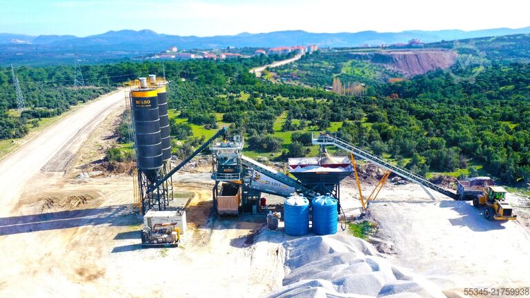 Mobil betongtillsatsanläggning FABO Mobile Concrete Batching Plant 120 m3/h Mobile Concrete Batching Plant
