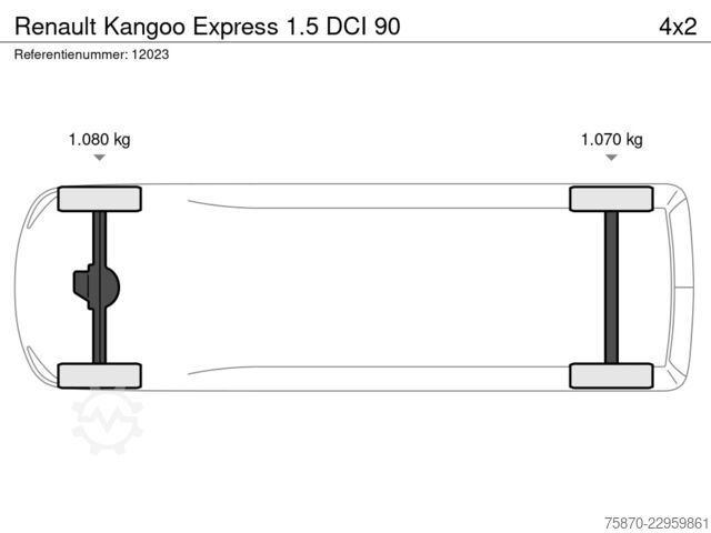 Skåpbil Renault Kangoo Express 1.5 DCI 90