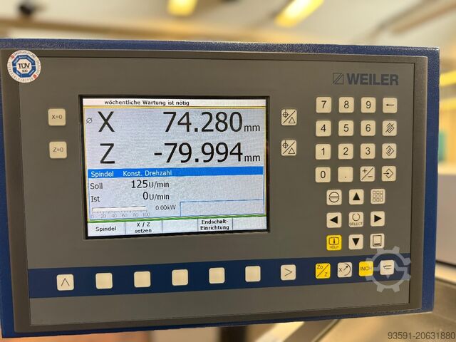 Centrális esztergapad WEILER Primus VCD