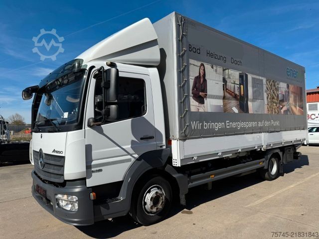Kamion sa ravnom platformom i ceradom MERCEDES-BENZ ATEGO 818 *  *STANDHEIZUNG*LBW * AUTOMATIK*