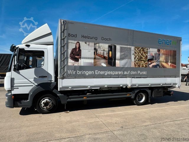 Kamion sa ravnom platformom i ceradom MERCEDES-BENZ ATEGO 818 *  *STANDHEIZUNG*LBW * AUTOMATIK*