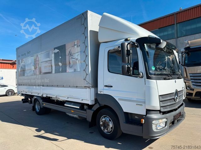 Kamion sa ravnom platformom i ceradom MERCEDES-BENZ ATEGO 818 *  *STANDHEIZUNG*LBW * AUTOMATIK*