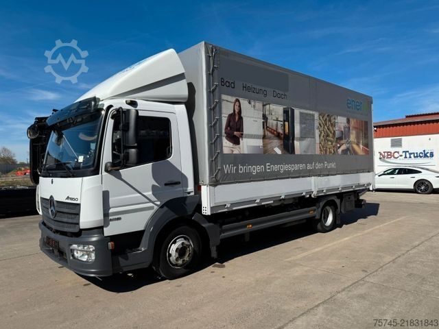 Kamion sa ravnom platformom i ceradom MERCEDES-BENZ ATEGO 818 *  *STANDHEIZUNG*LBW * AUTOMATIK*