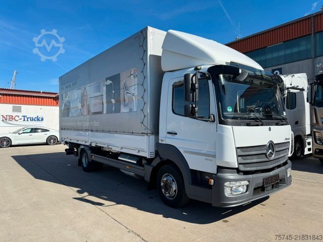 Kamion sa ravnom platformom i ceradom MERCEDES-BENZ ATEGO 818 *  *STANDHEIZUNG*LBW * AUTOMATIK*