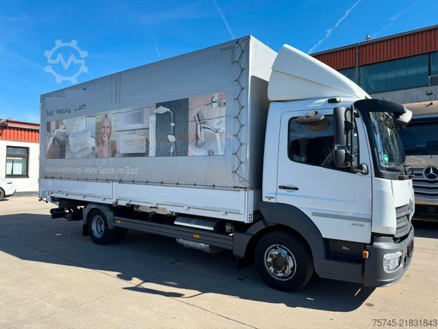 Kamion sa ravnom platformom i ceradom MERCEDES-BENZ ATEGO 818 *  *STANDHEIZUNG*LBW * AUTOMATIK*