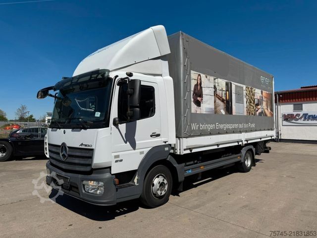 Kamion sa ravnom platformom i ceradom MERCEDES-BENZ ATEGO 818 *  * LBW * AUTOMATIK * 8.600 KG *