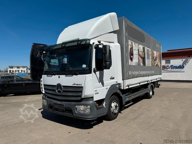 Kamion sa ravnom platformom i ceradom MERCEDES-BENZ ATEGO 818 *  * LBW * AUTOMATIK * 8.600 KG *
