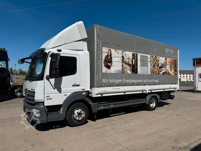 Kamion sa ravnom platformom i ceradom MERCEDES-BENZ ATEGO 818 *  * LBW * AUTOMATIK * 8.600 KG *