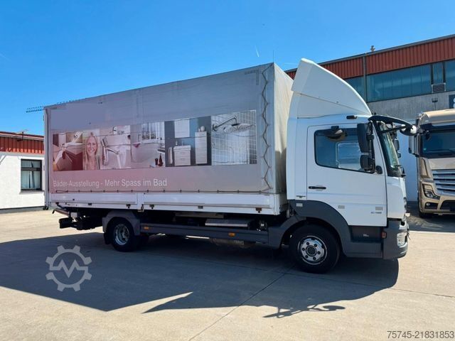 Kamion sa ravnom platformom i ceradom MERCEDES-BENZ ATEGO 818 *  * LBW * AUTOMATIK * 8.600 KG *