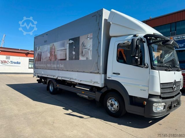 Kamion sa ravnom platformom i ceradom MERCEDES-BENZ ATEGO 818 *  * LBW * AUTOMATIK * 8.600 KG *